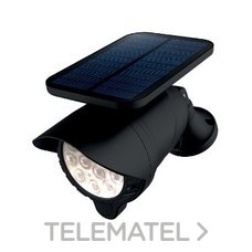 Foco pica jardín para pared LED solar CCT