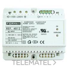 ALIMENTADOR 18VDC-1,5A DIN6