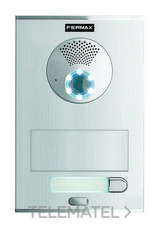 Placa CITY S4 CVP101 DUOX PLUS en aluminio anodizado para viviendas, apertura de la puerta, llamada a conserje