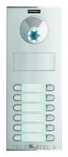 Placa CITY S7 CVP206 DUOX PLUS en aluminio anodizado para viviendas, apertura de la puerta, llamada a conserje
