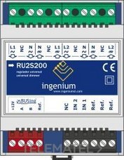 Regulador DIMMER RU1S200 2C 200W/salida carril DIN
