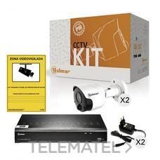 Kit-2BHVR1P con DVR y dos bullet PIR
