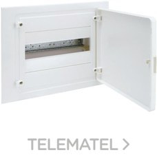 Caja empotrar golf VF con 1 fila 12 módulos puerta opaca blanca