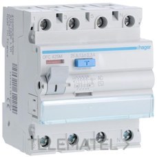 DIF.4P 25A 300mA TIPO-AC