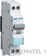Interruptor automático 1P+N 10A curva-C 6kA 1 módulo