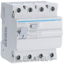 INTERRUPTOR DIFERENCIAL 4P 40A 30mA AC