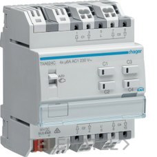 Módulo persiana EASY con 4 estores/persianas 230V