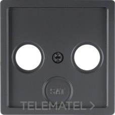 Placa TV-FM-SAT Q.1/Q.3 antracita aterciopelado