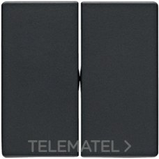 Tecla doble Q1/Q3 antracita aterciopelado