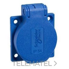 BASE 10/16A 2P+T APRIETE POST.AZ.50x50