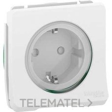 Base enchufe schuko componible 10A MUREVA STYL blanco para instalación en superficie o empotrada (IP55)