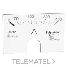 ESCALA 0-400A P/AMPERIMETRO