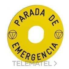 ETIQ.CIRC.PULS.SETA P.EMERGENCIA 90mm