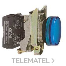 PILOTO C/LED d.22 230-240V AZUL EMET.