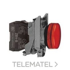 PILOTO C/LED d.22 230-240V ROJO EMET.