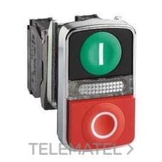 PULSADOR DOBLE VD.RJ.IP66 240V