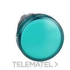 Cabeza con lámpara BA9s verde