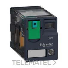RELE MINIATURA+LED 6A 4NANC 24VDC