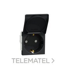 Schuko NU303754TA con tapa antracita