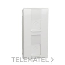 TAPA DOBLE RJ45 KEYSTONE POLAR