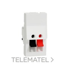 Toma altavoz 1 modulo blanco polar