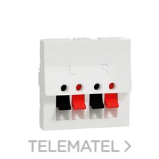 Toma altavoz 2 modulos blanco polar