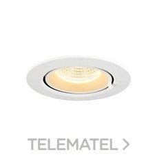 Luminaria empotrable GIMBLE IN 68 DL 3000K blanco